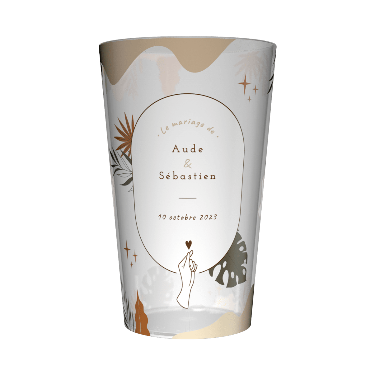 Gobelet personnalisé Mariage Automnal