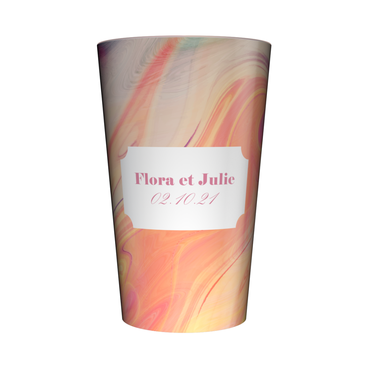 Gobelet personnalisé Mariage Coloré