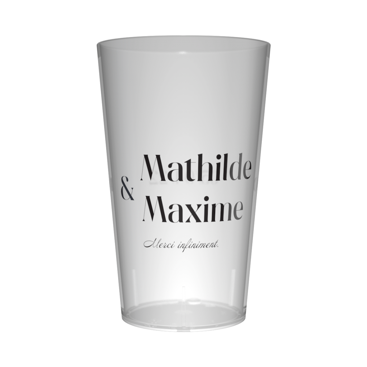 Gobelet personnalisé Mariage Épuré