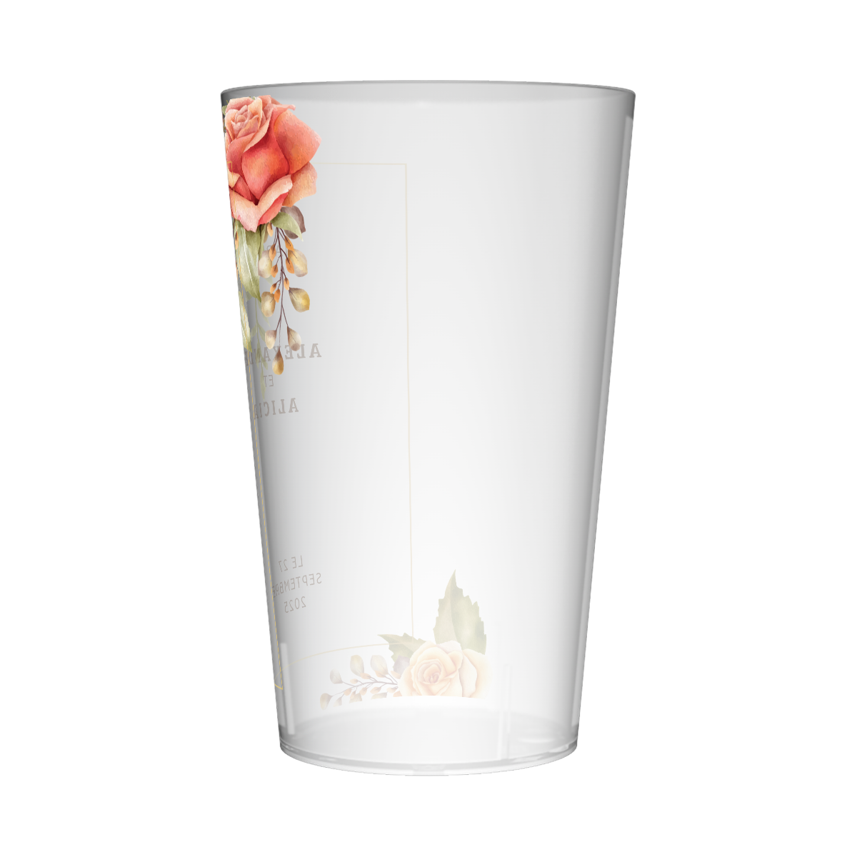 Gobelet personnalisé Mariage Fleuri 2
