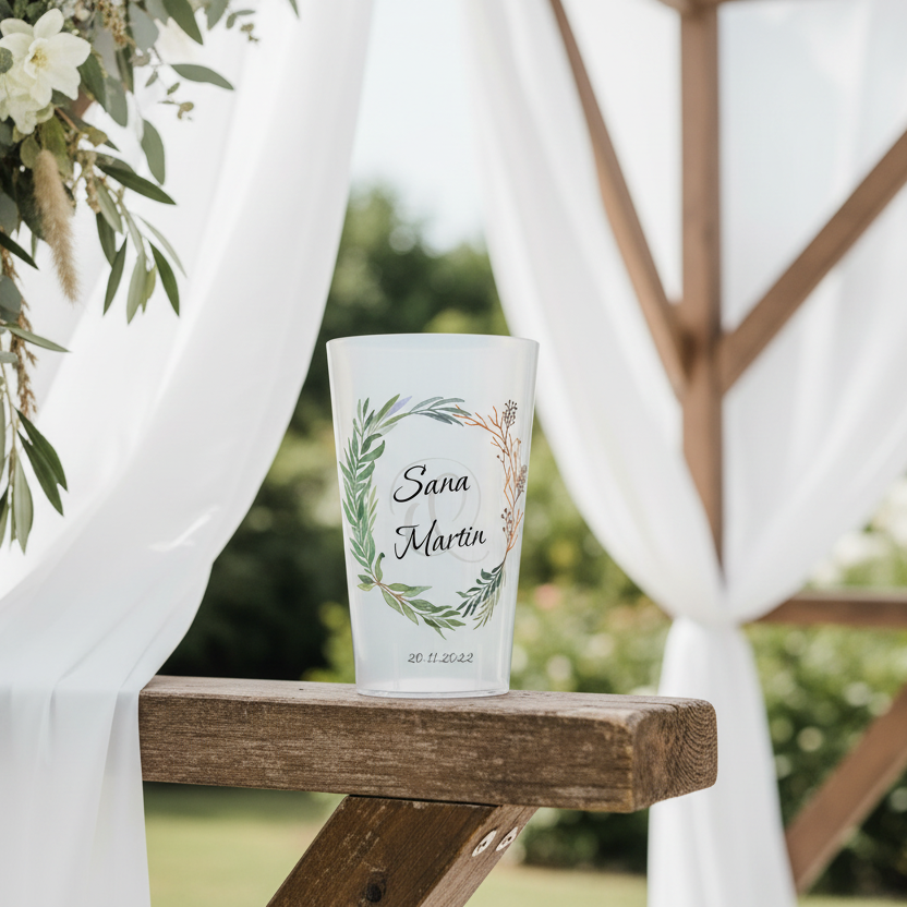 gobelet personnalise mariage mariage prenoms ambiance