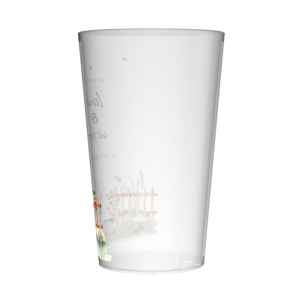 Gobelet personnalisé Mariage Jardin 3