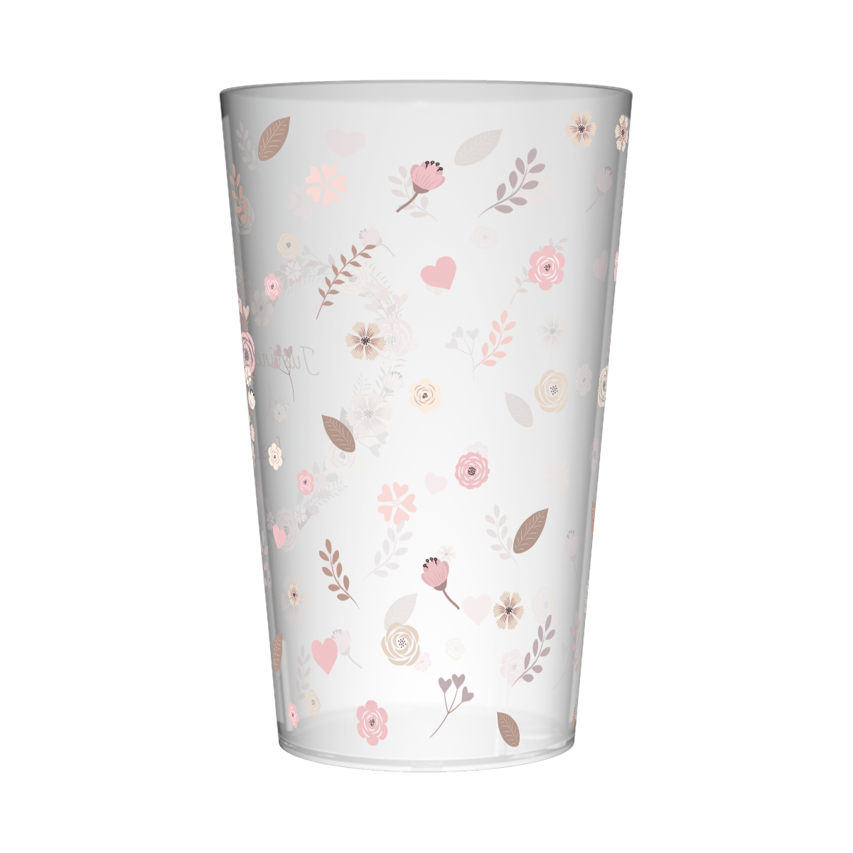 Gobelet personnalisé Mariage Coeur Fleuri 3