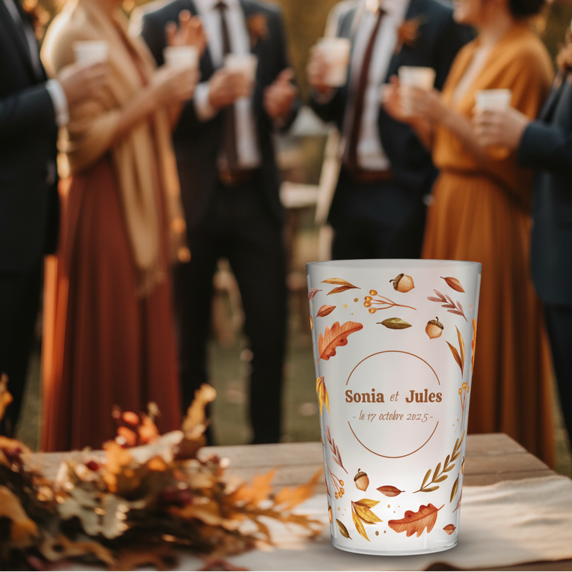 gobelet personnalise mariage automne