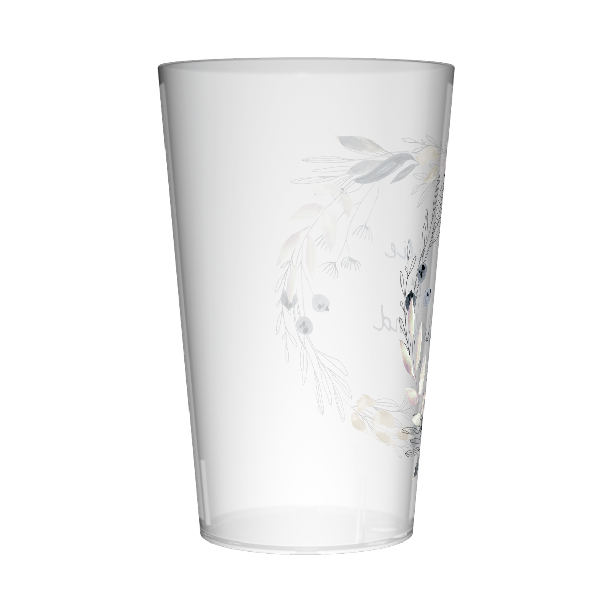 Gobelet personnalisé Mariage Champêtre jaune 2