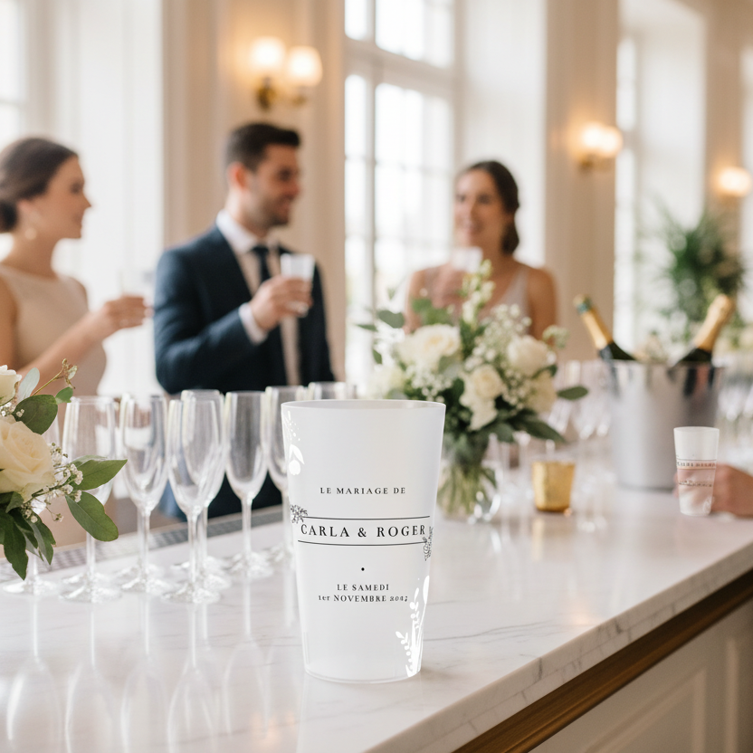 gobelet personnalise mariage