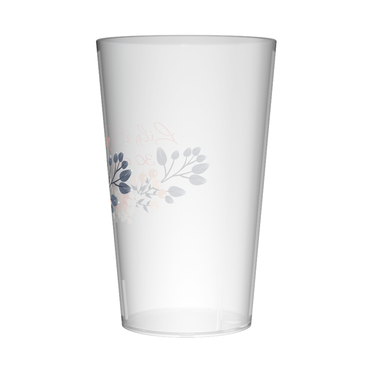 Gobelet personnalisé Mariage Fleur Design 2