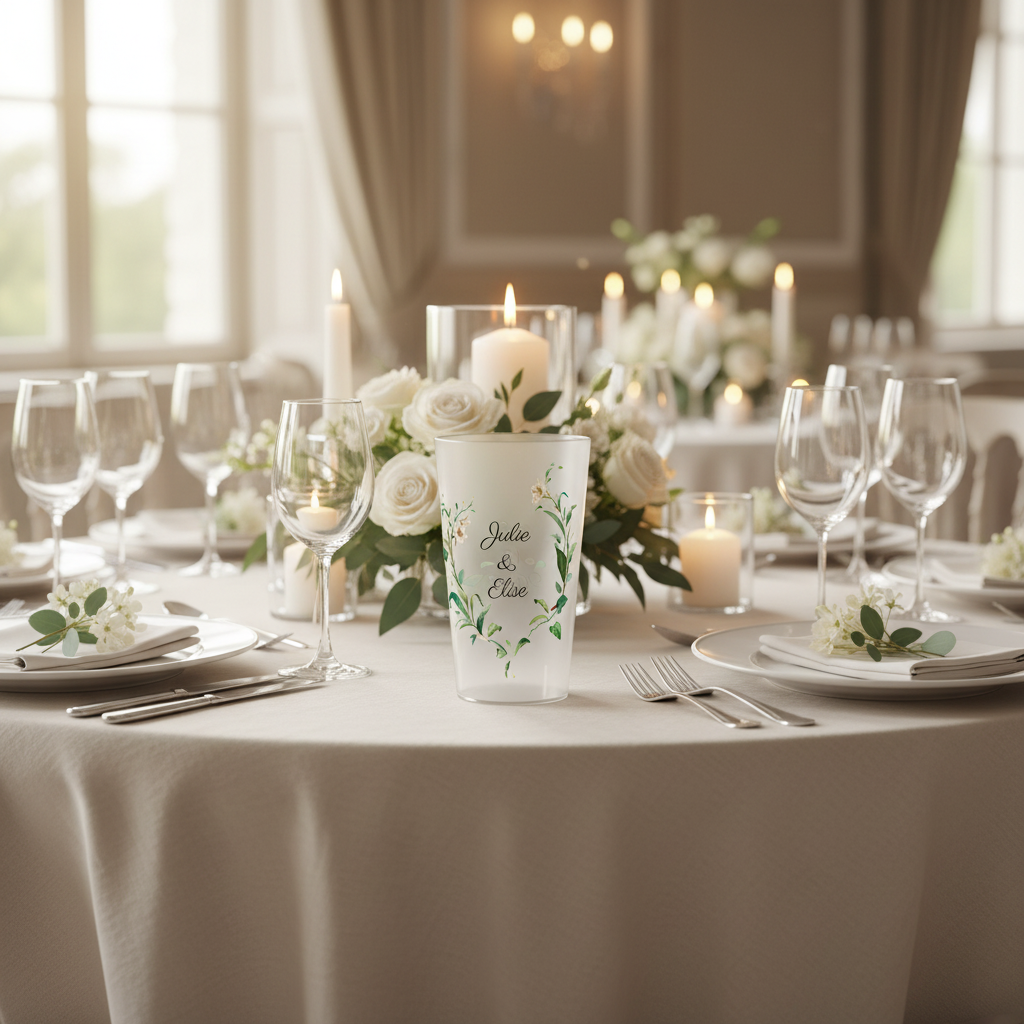 gobelet personnalise mariage fleur sauvage