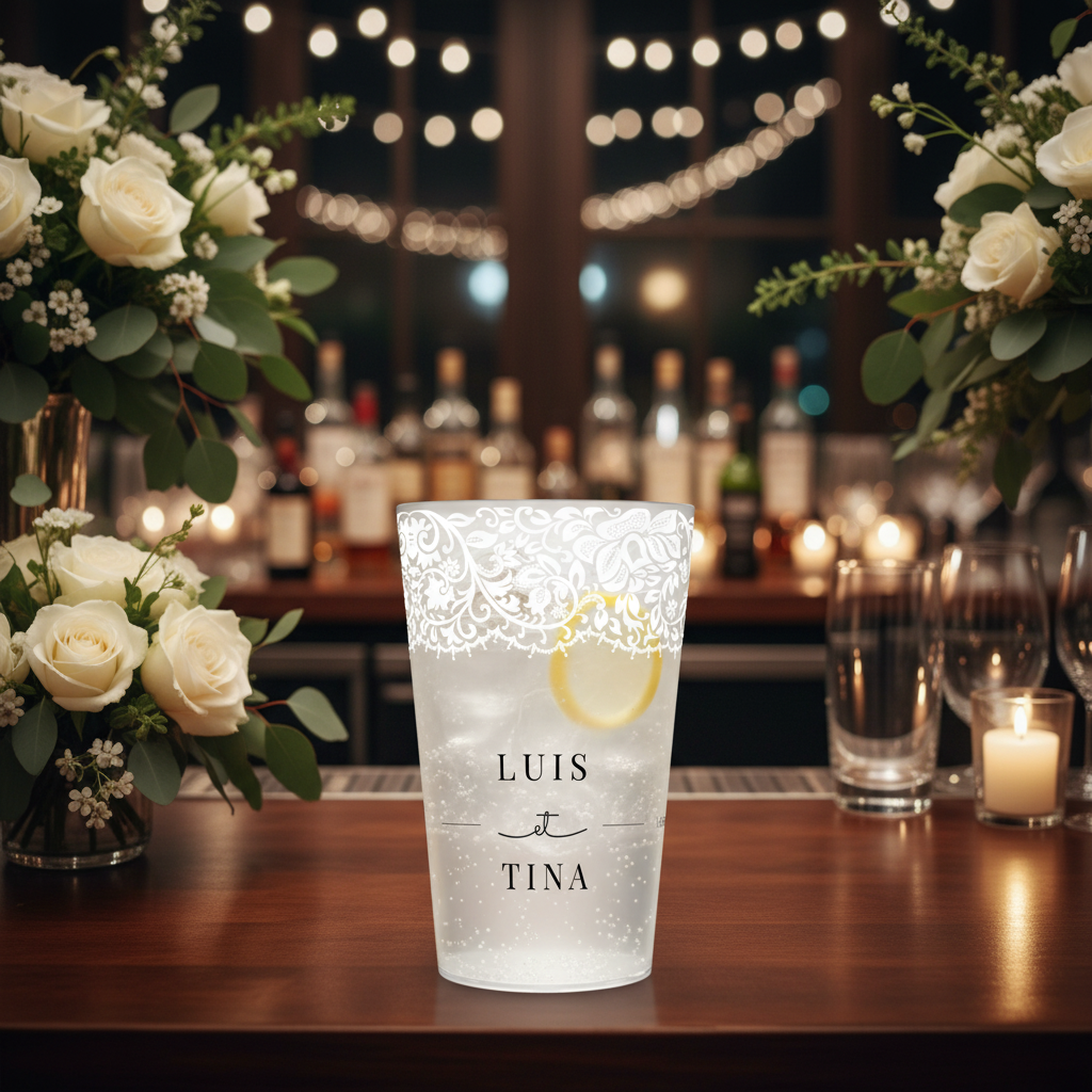 gobelet personnalise mariage chic et sobre