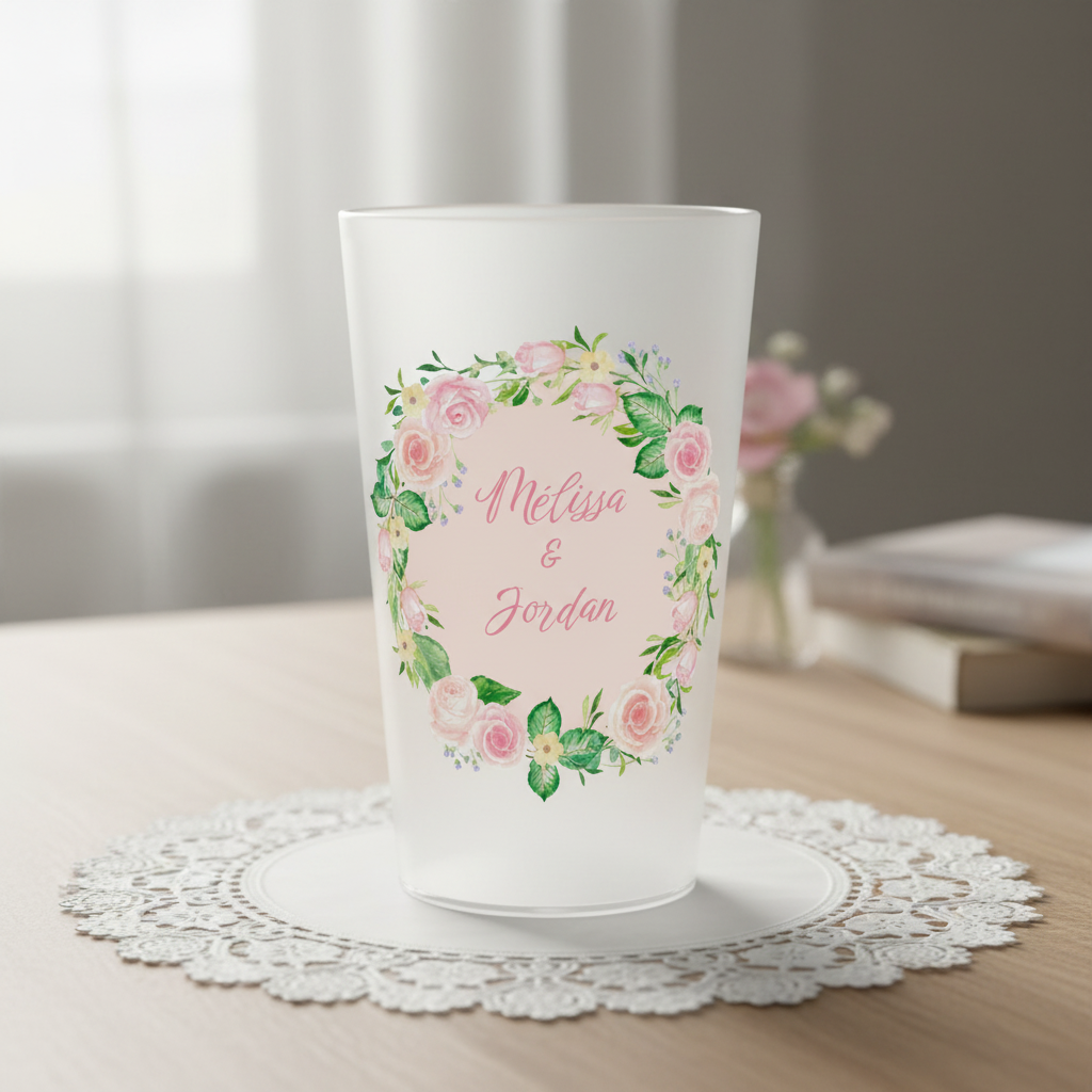Gobelet personnalisé Mariage Couronne de Roses 2