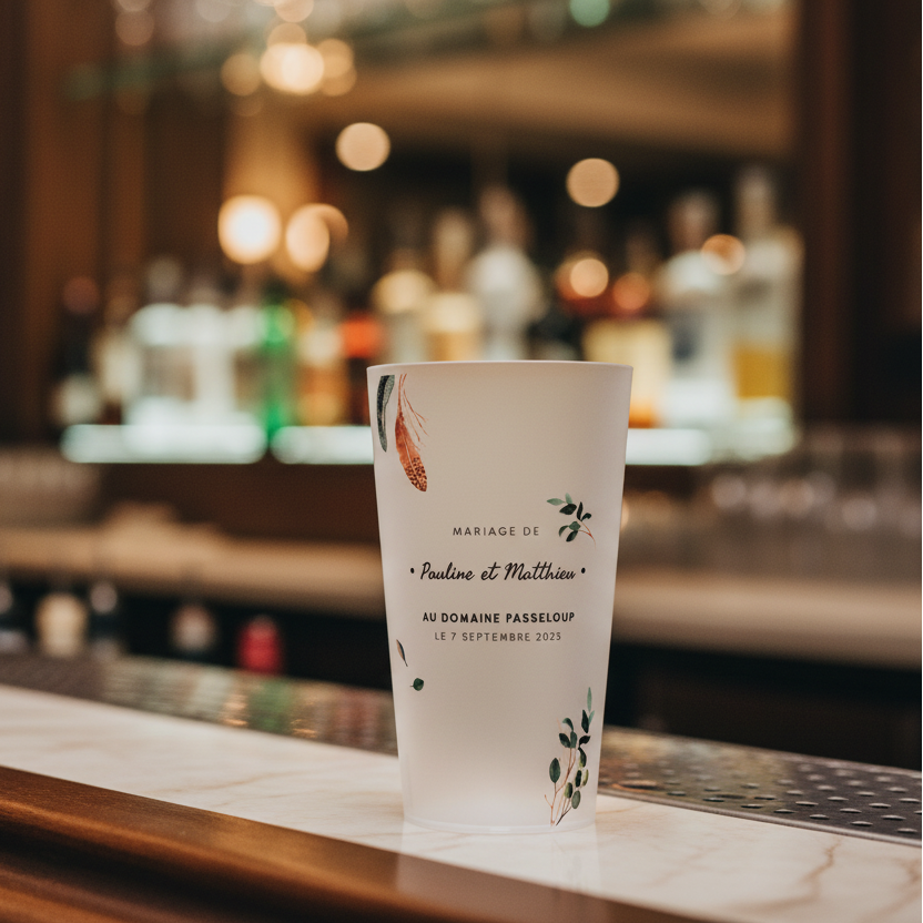 gobelet personnalise mariage ambiance
