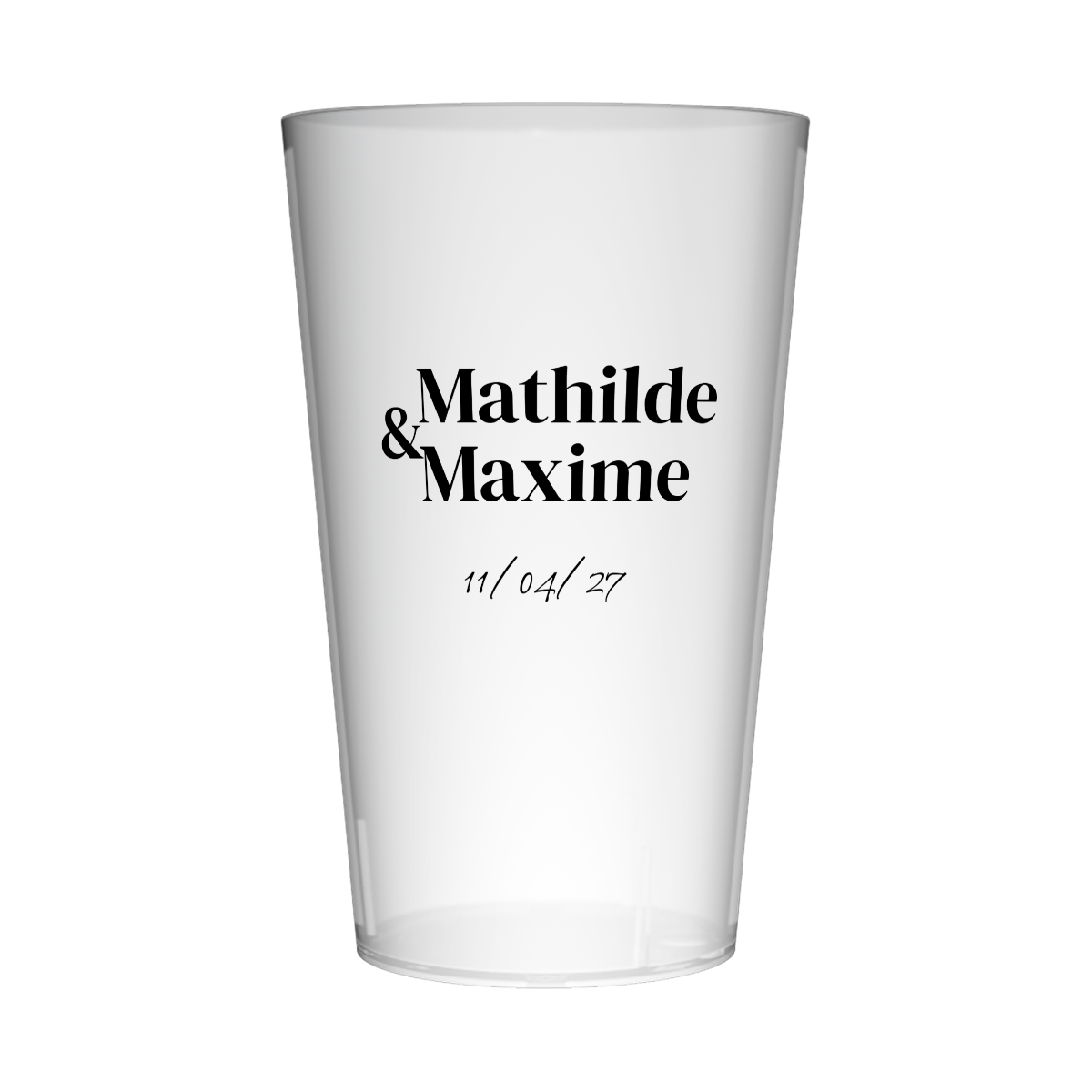 Gobelet personnalisé Mariage Épuré