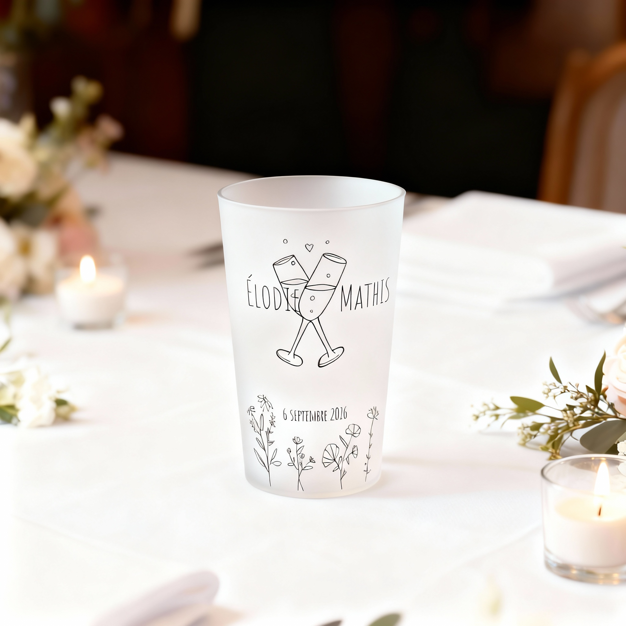 Gobelet personnalisé Mariage Tchin ambiance