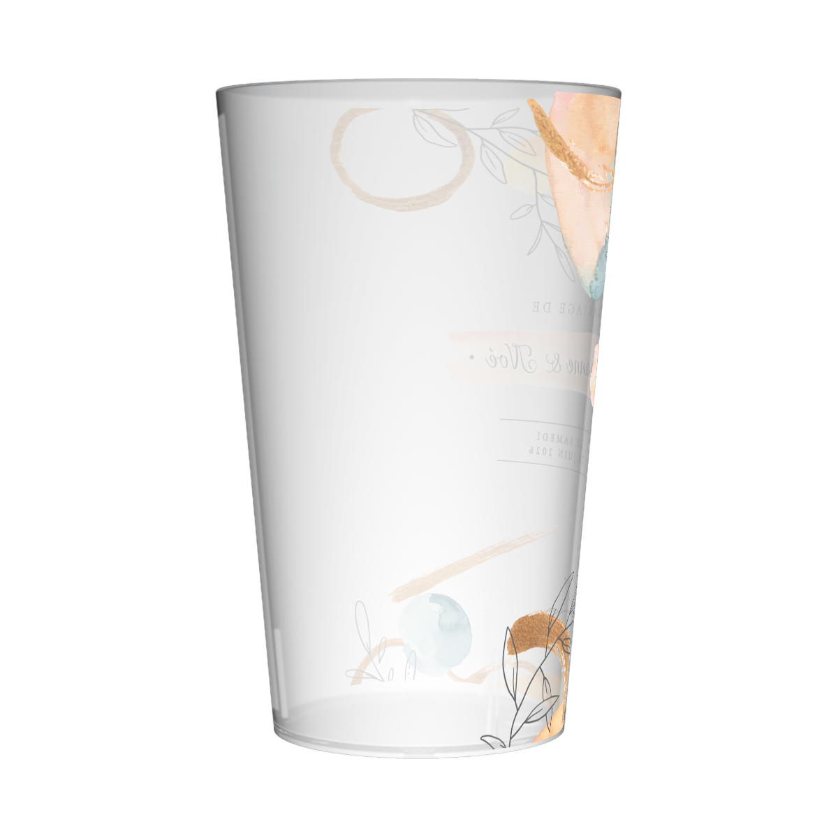 Gobelet personnalisé Mariage Aquarelle 3