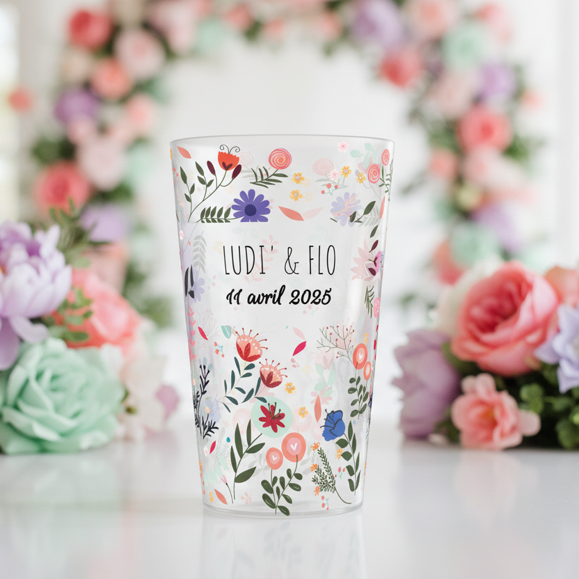 gobelet personnalise mariage printemps