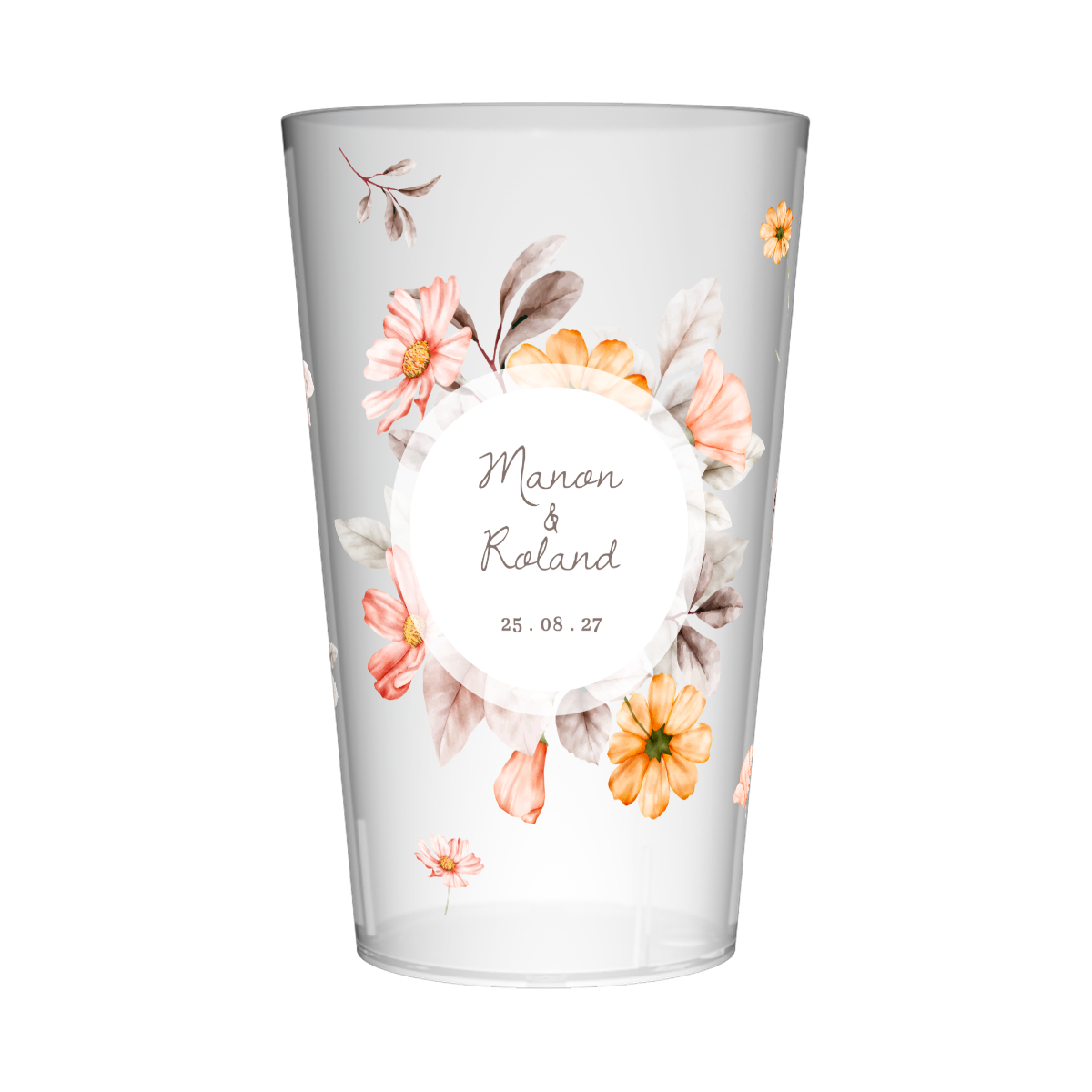 Gobelet personnalisé Mariage Printanier