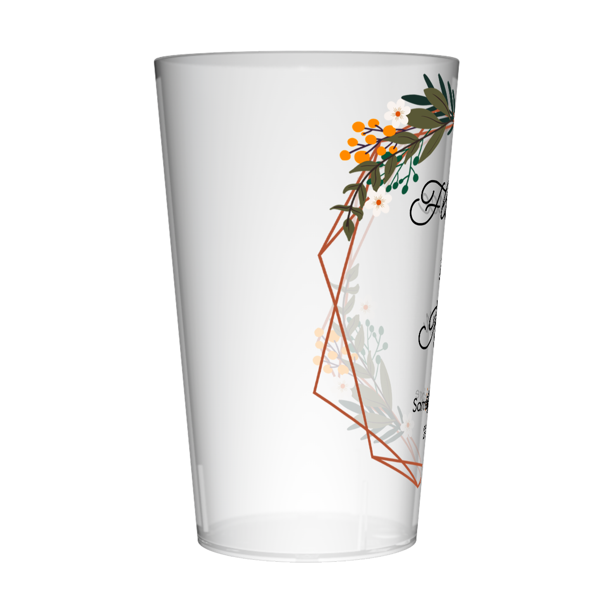 Gobelet personnalisé Mariage Flowers