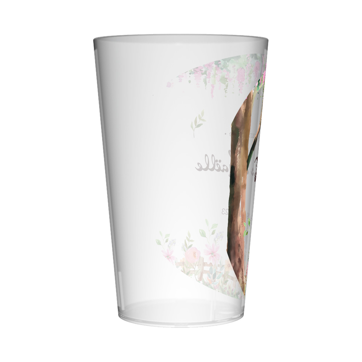 gobelet personnalise mariage floral 2