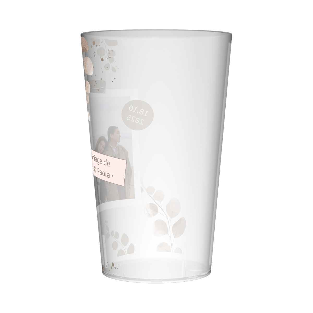 Gobelet personnalisé Mariage Post-it Photo 2