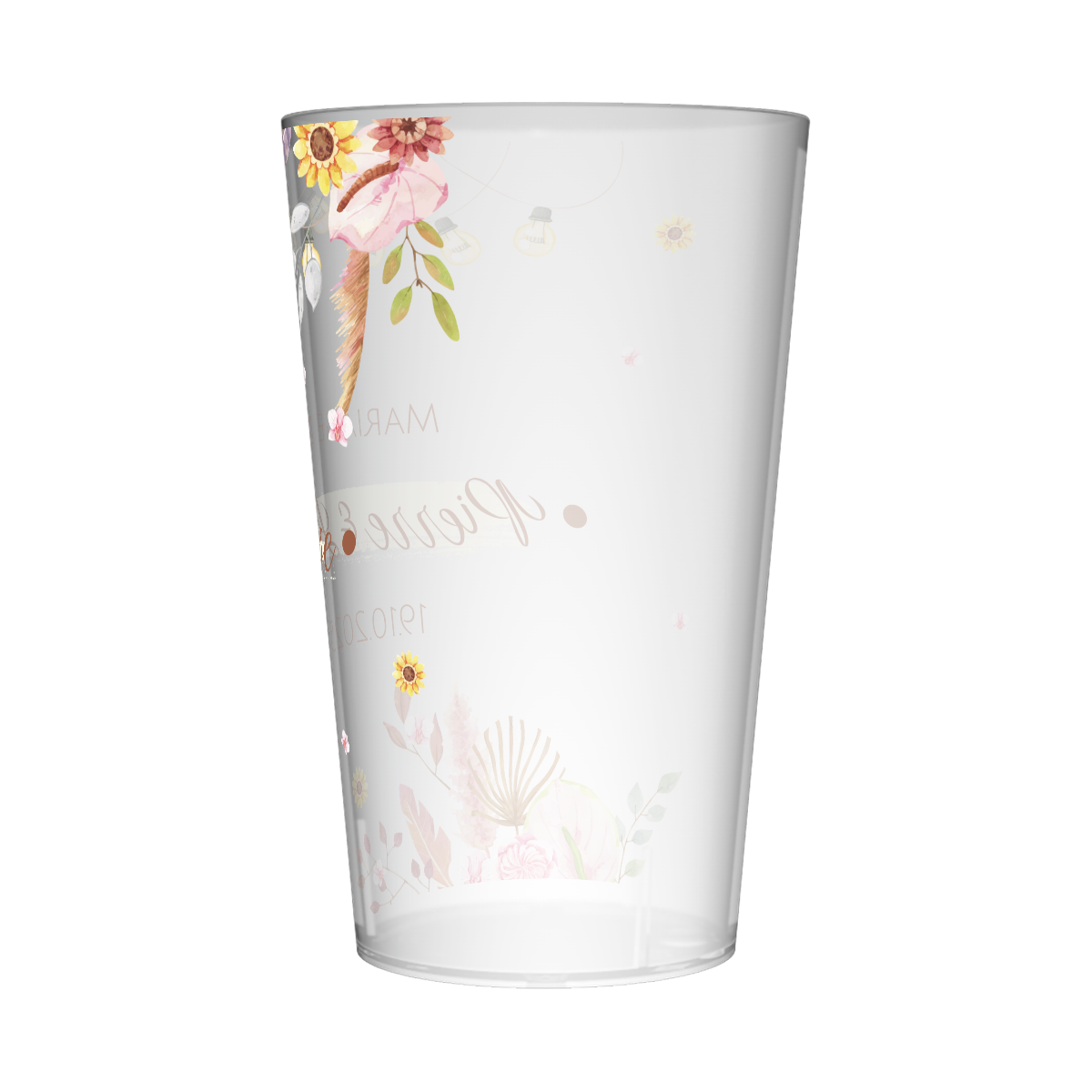 Gobelet personnalisé Mariage Guirlandes & Fleurs 2