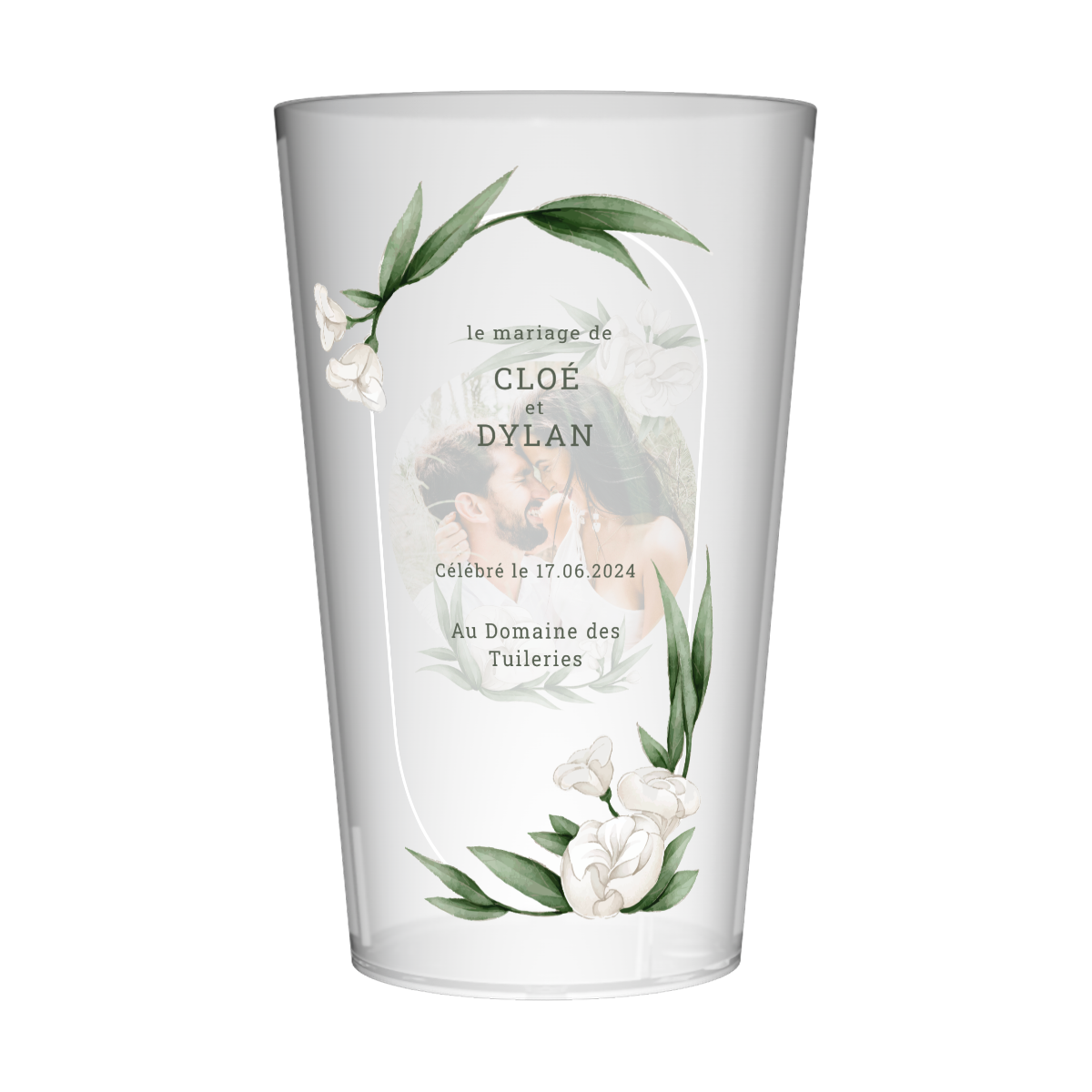 Gobelet personnalisé Mariage Photo 2
