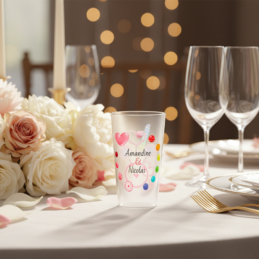 gobelet personnalise mariage candy bar