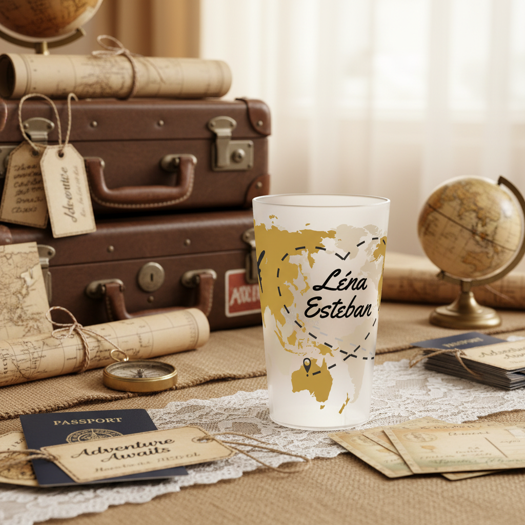 gobelet personnalise mariage tour du monde 
