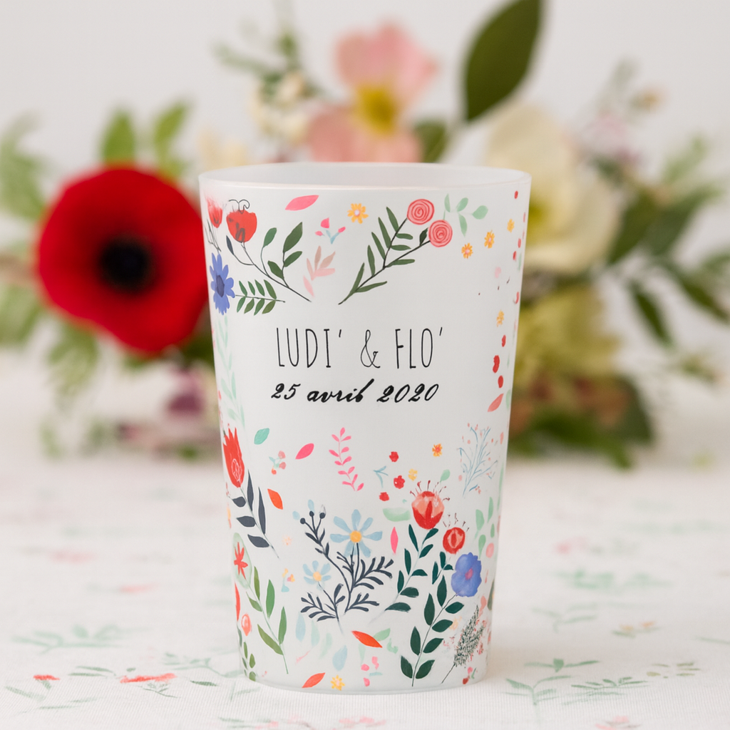 Gobelet personnalisé Mariage Printemps
