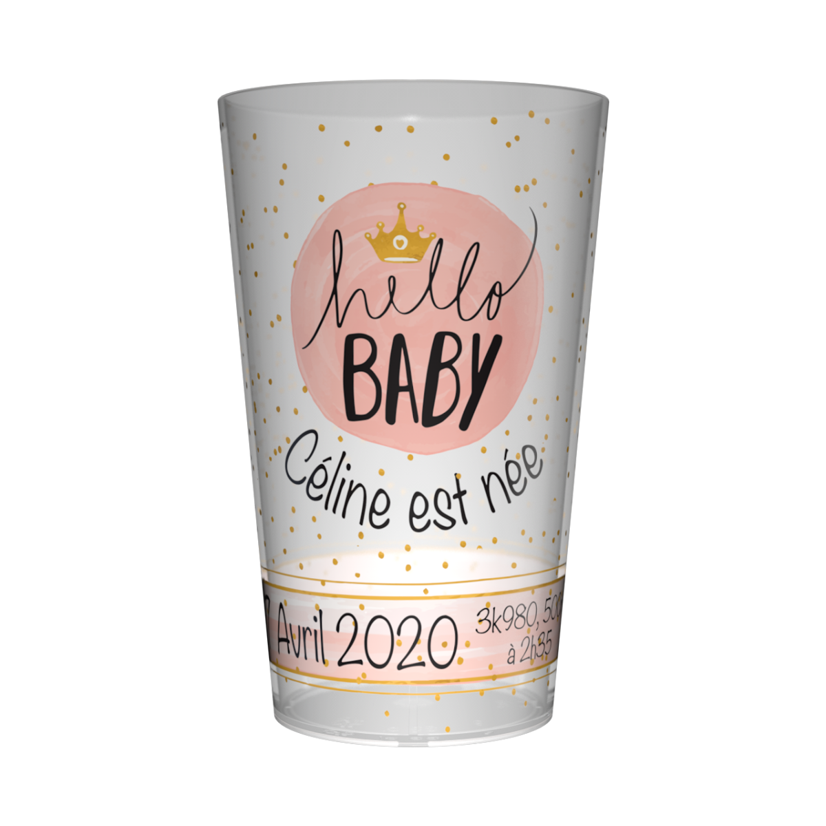 Gobelet personnalisé Naissance Princess