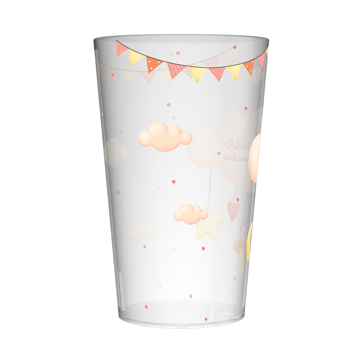 Gobelet personnalisé Naissance Guirlandes 2