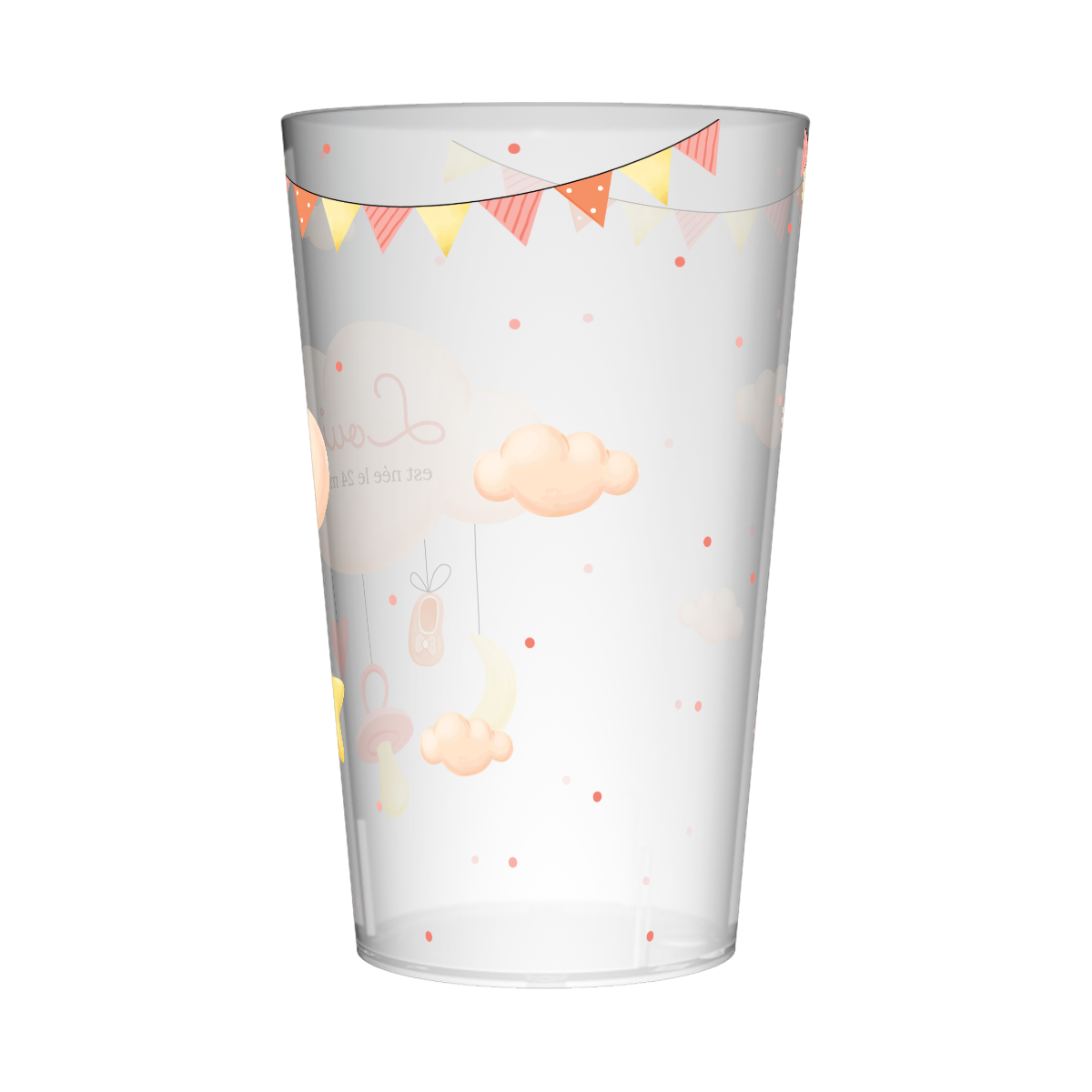 Gobelet personnalisé Naissance Guirlandes 3