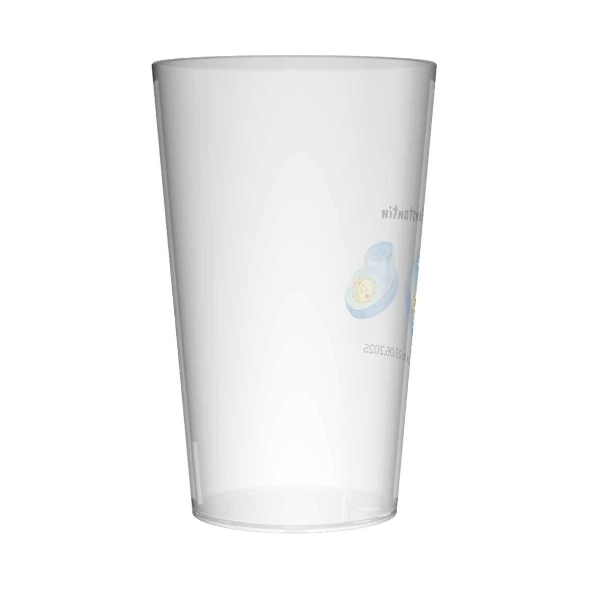 Gobelet personnalisé Naissance Chaussettes Bleues 2