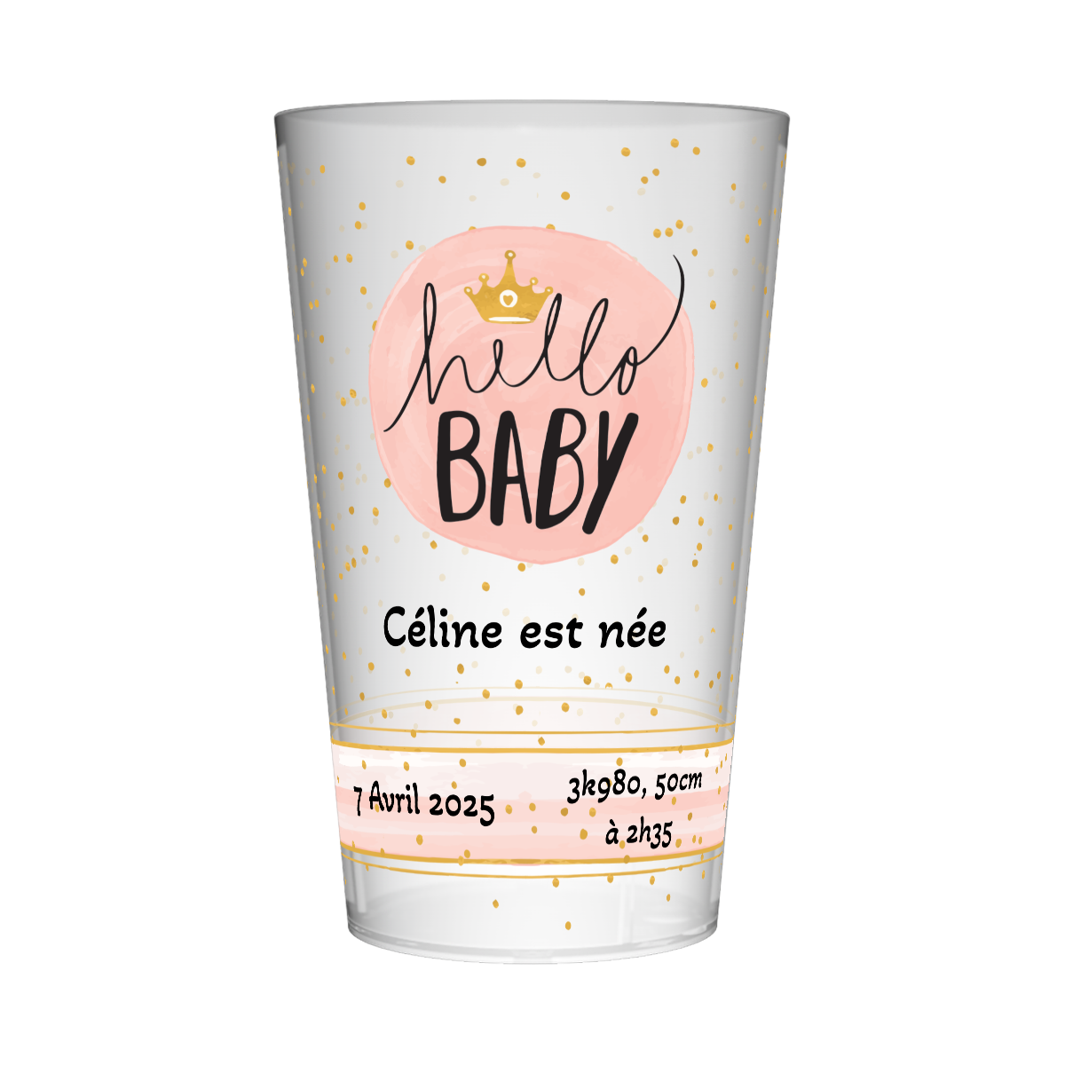 Gobelet personnalisé Naissance Princess