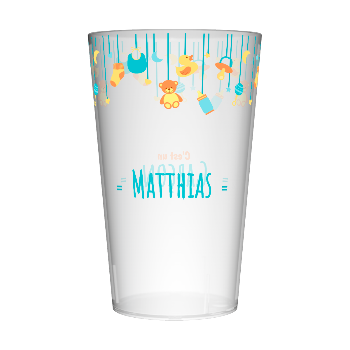 Gobelet personnalisé Naissance Garçon 3