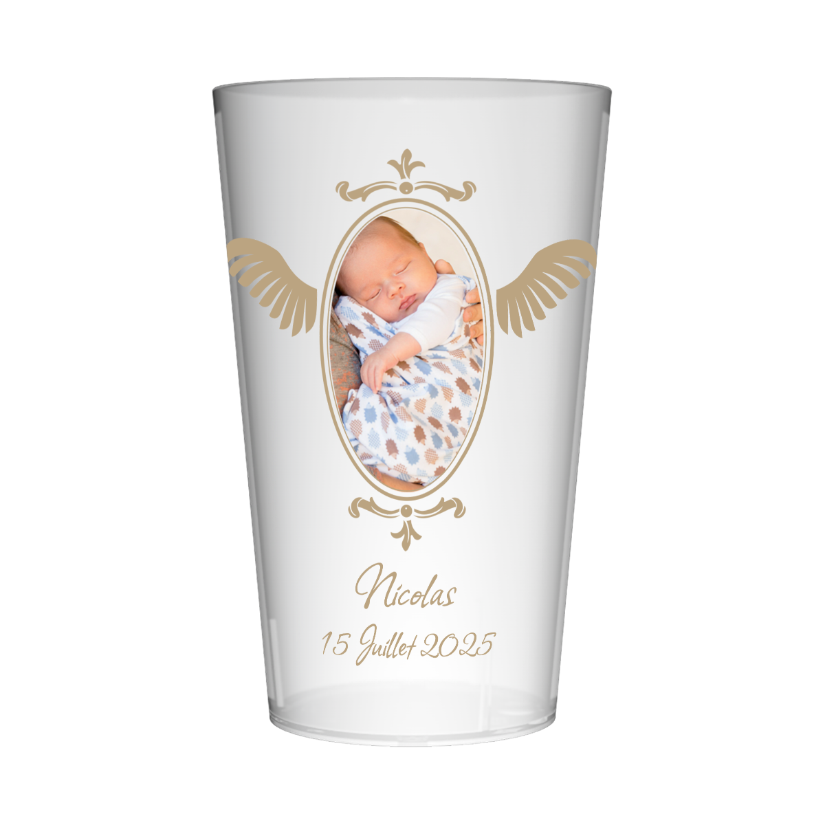 Gobelet personnalisé Naissance Ange