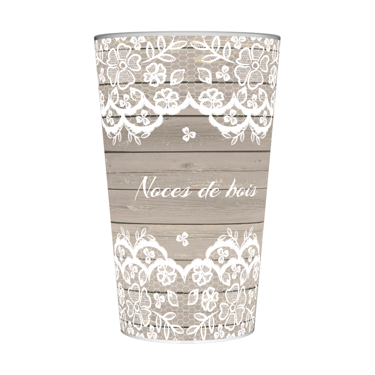 Gobelet personnalisé Noces de bois