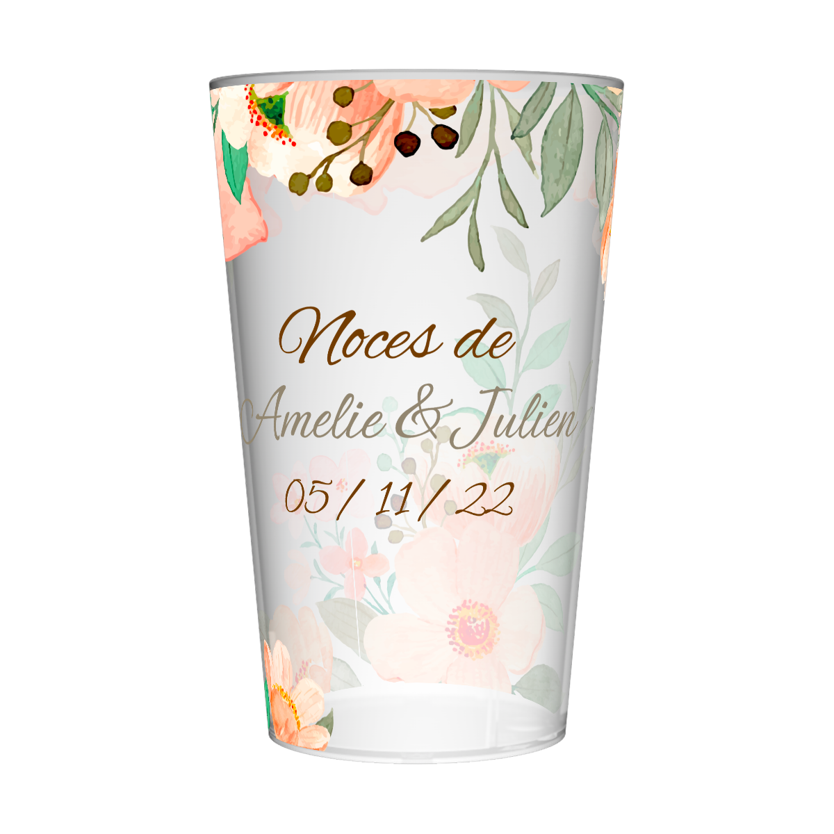 Gobelet personnalisé Noces de mariage