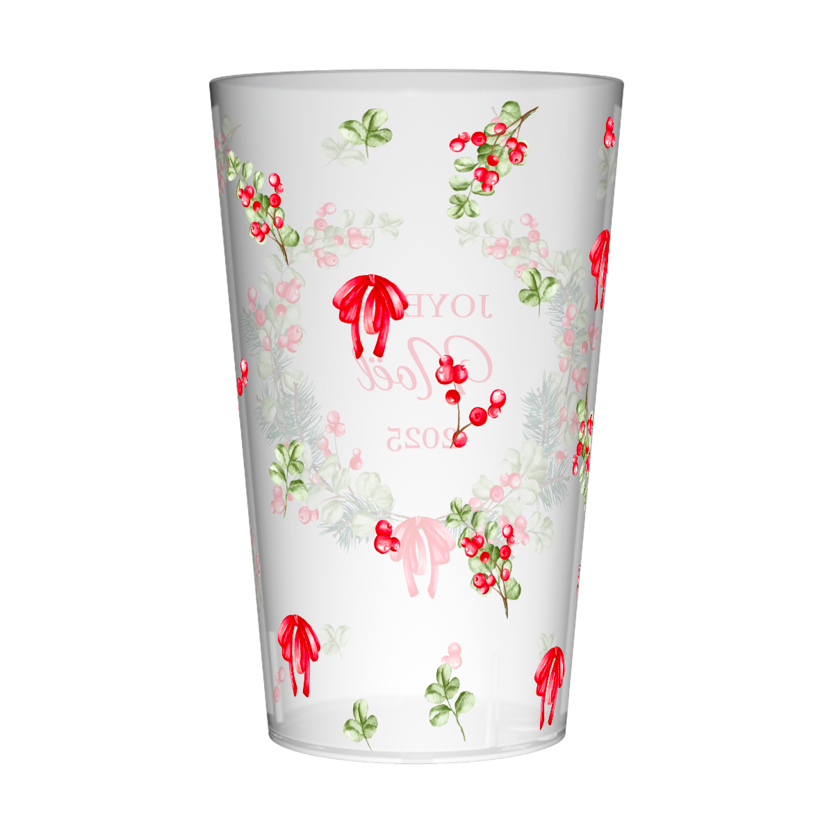 Gobelet personnalisé Noël Décoration & Houx 3