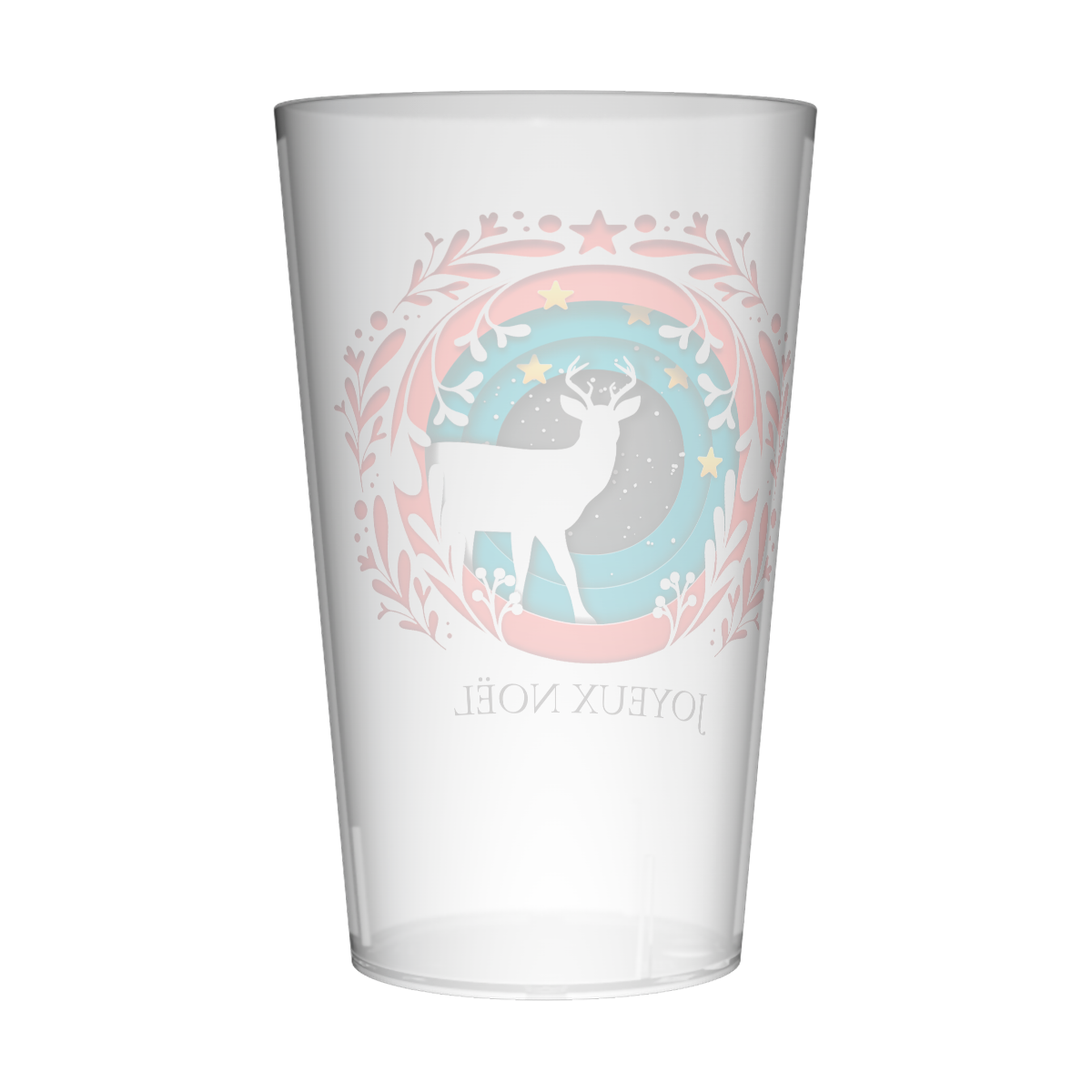 Gobelet personnalisé Noël Renne 4