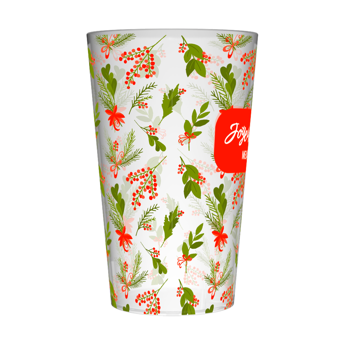 Gobelet personnalisé Noël Rouge & Vert 4