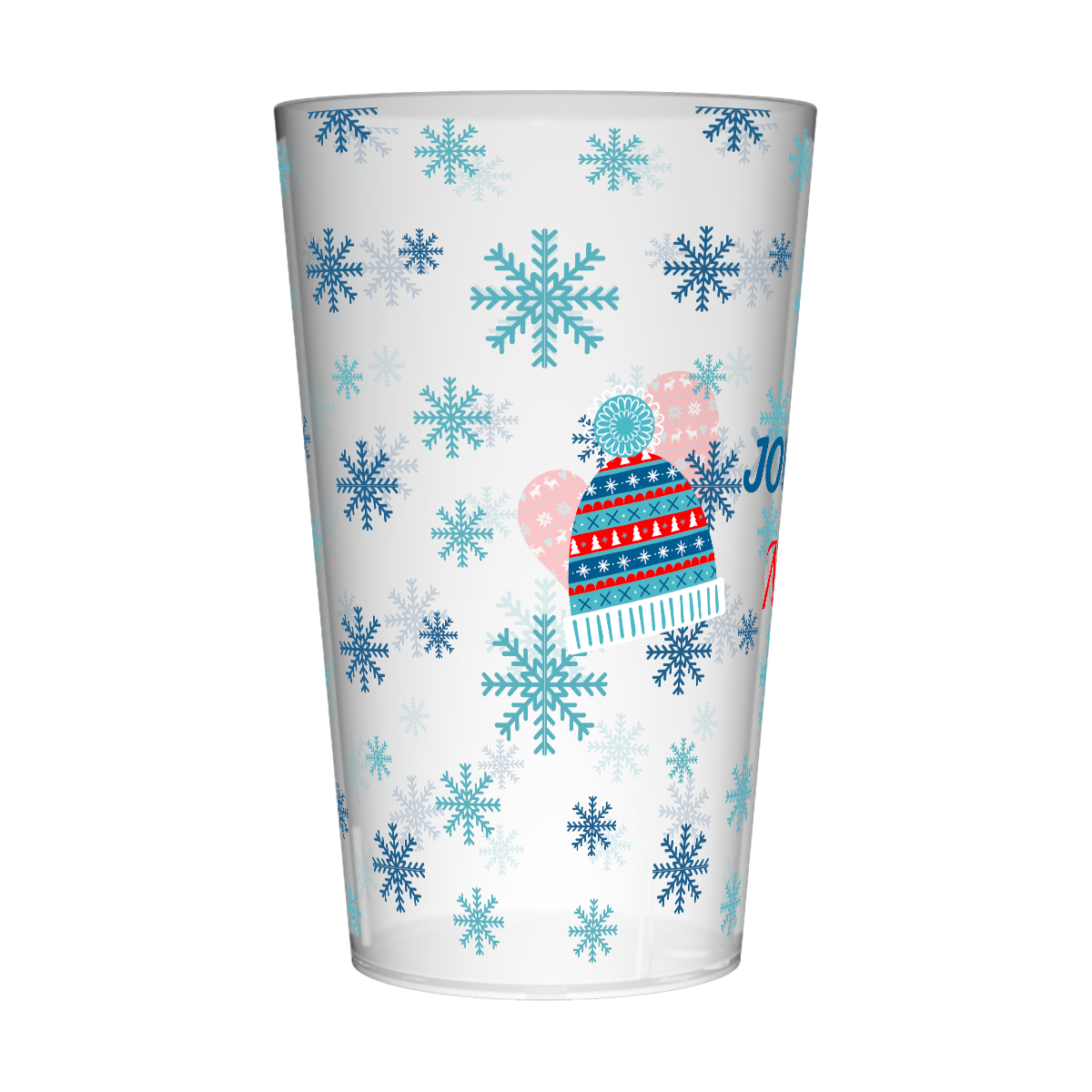 Gobelet personnalisé Noël Flocons 4