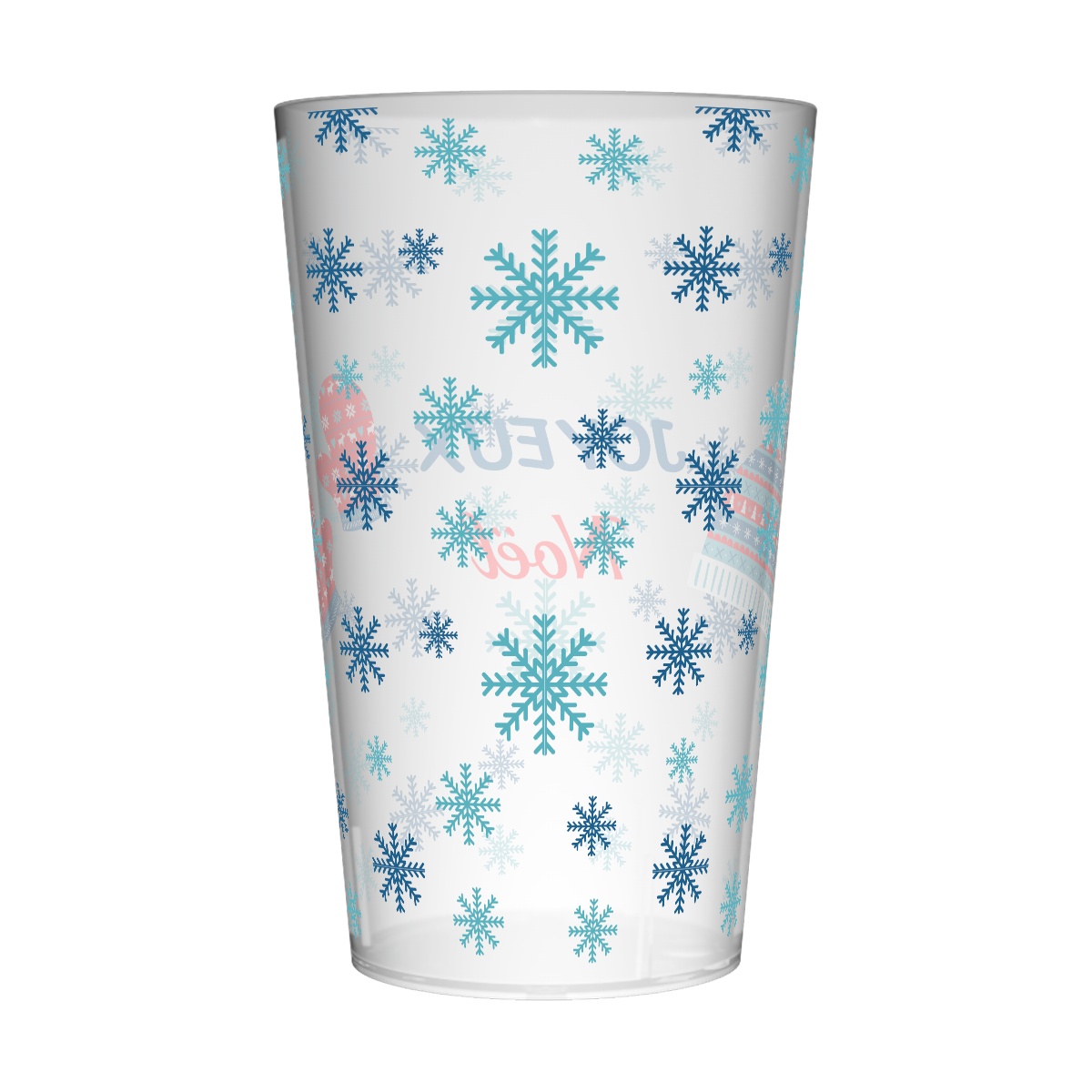 Gobelet personnalisé Noël Flocons 3