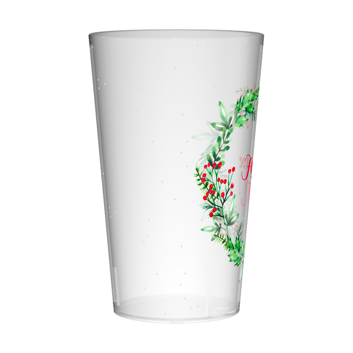 Gobelet personnalisé Noël Couronne Houx 4