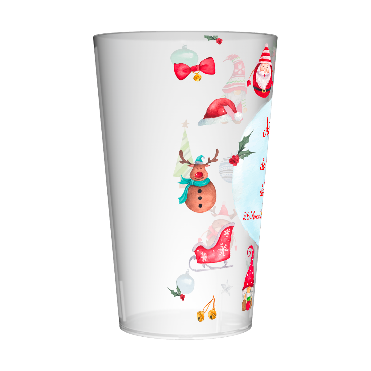 Gobelet personnalisé Noël Éléments 4