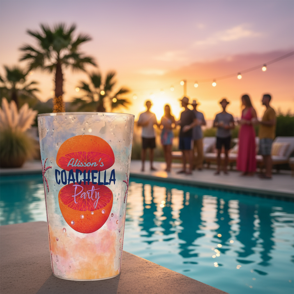 gobelet personnalise soiree coachella ambiance