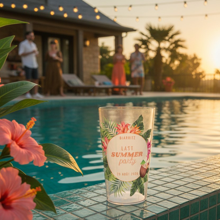 gobelet personnalise soiree exotique