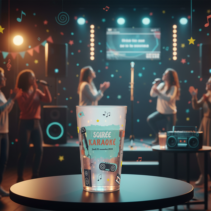 gobelet personnalise soiree karaoke