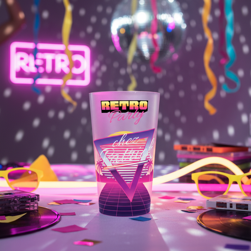 gobelet personnalise soiree retro