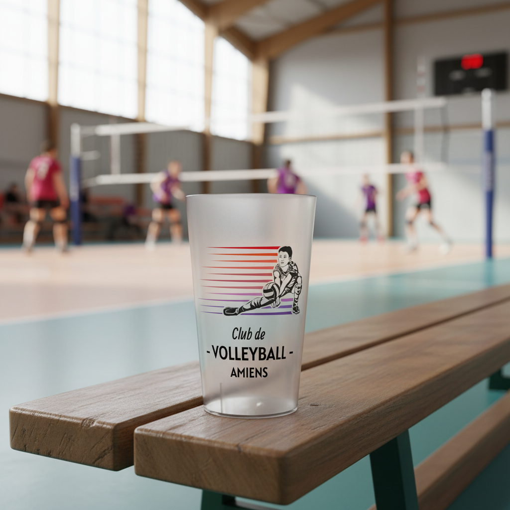 gobelet personnalise volleyball ambiance