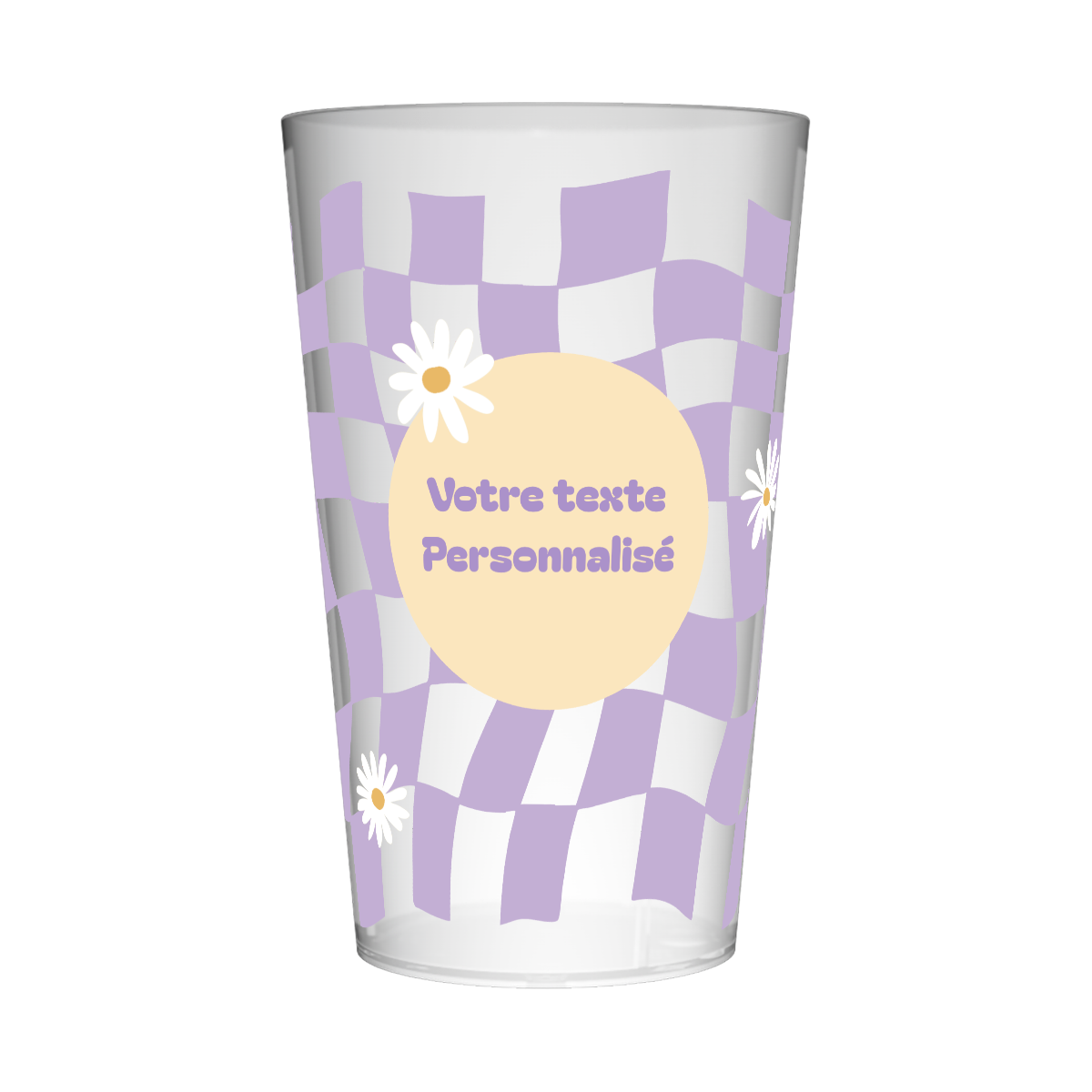 Gobelet personnalisé Tendance Carré & Marguerite